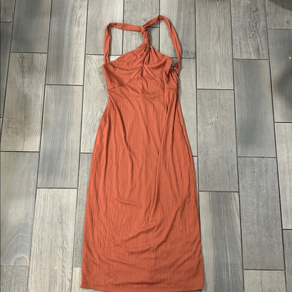Club Monaco Women's Verigated Rib Knit Dress Size L - Picture 6 of 8